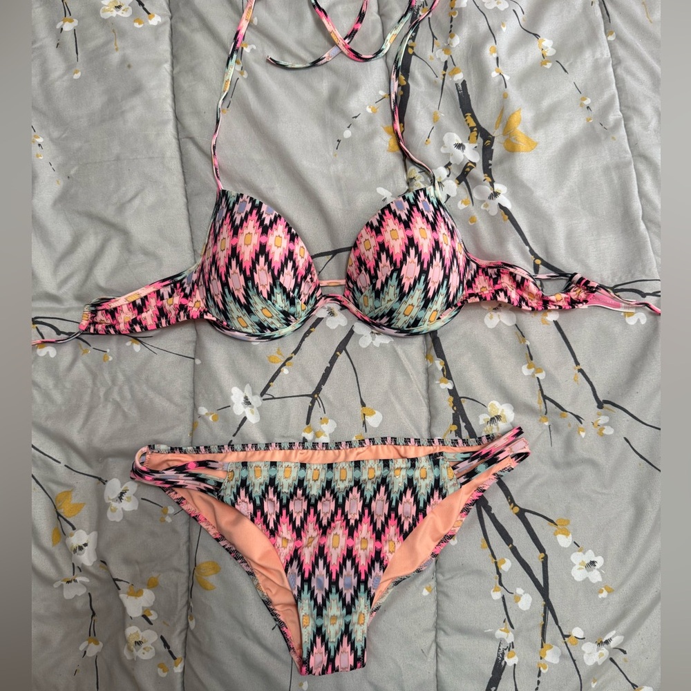 Colorful Geometric Bikini Set Victoria’s Secret